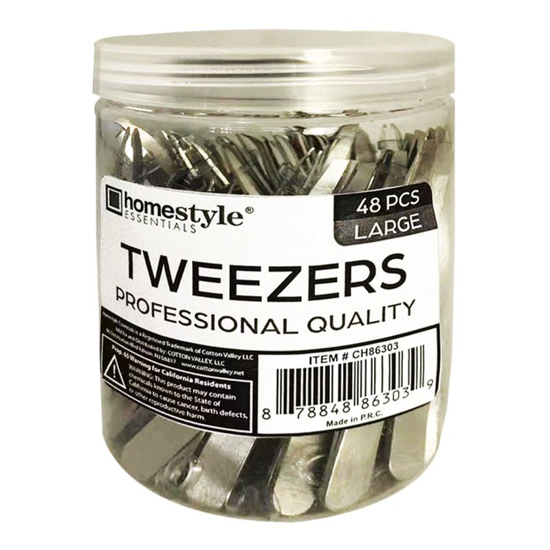 4 pieces of 48pcs Tweezers In Jar