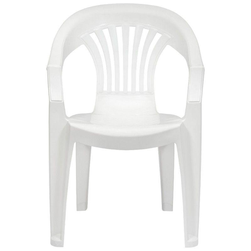 5 pieces of Plastic Chair Milky White