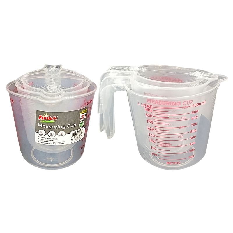24 Sets of 3 Piece Measuring Cup