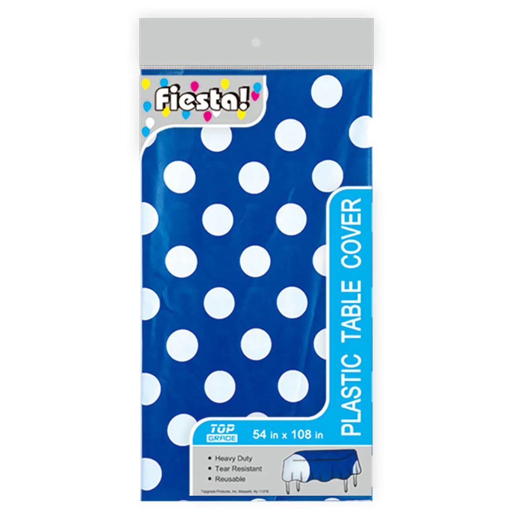48 Pieces of Table Cover Colorful Polka Dot Blue
