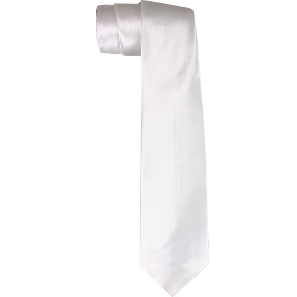 36 Pieces of Plain White Slim Tie