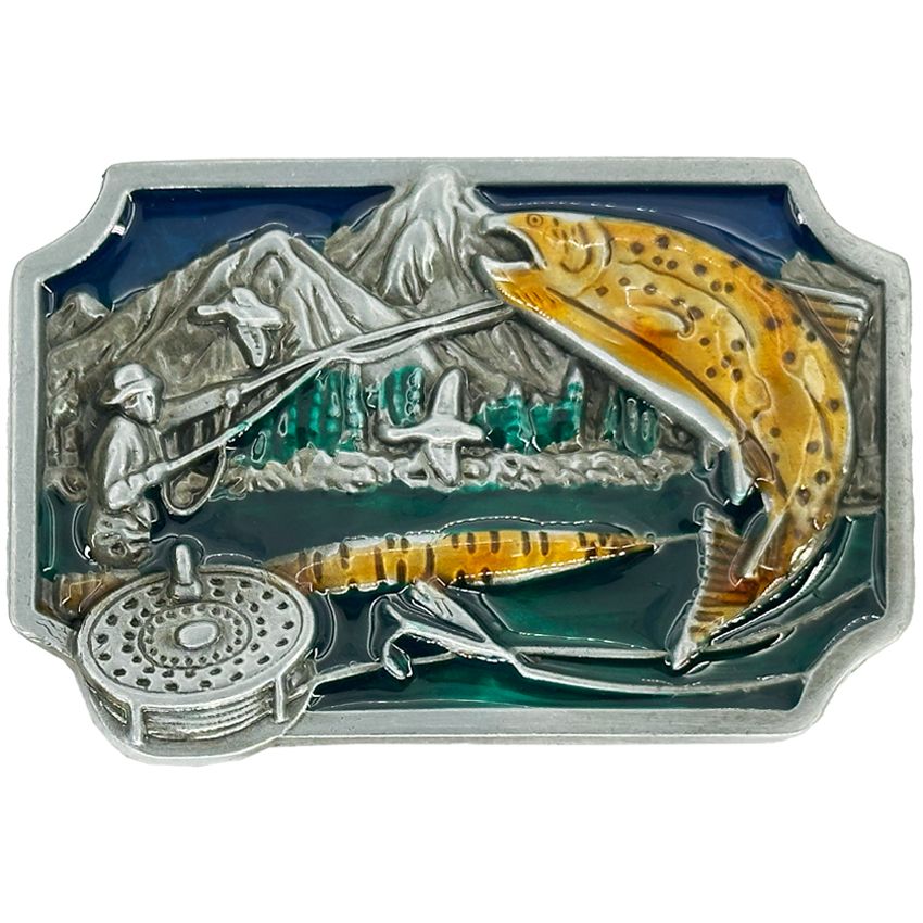 36 Wholesale Fishing Belt Buckle - at 