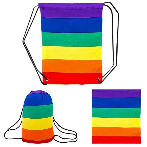 36 pieces of Rainbow Drawstring Bag
