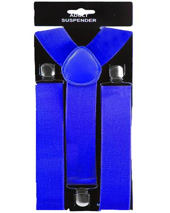 36 Pieces of Blue 1.5 Inch Wide Suspenders