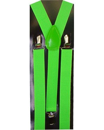 36 Pieces of Neon Green Kid Suspender