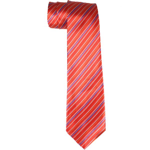 36 Pieces of Red Lines Wide Dress Tie