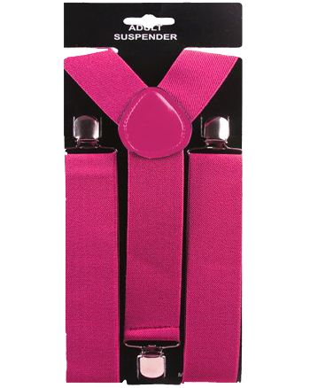 36 Pieces of Pink 1.5 Inch Wide Suspenders