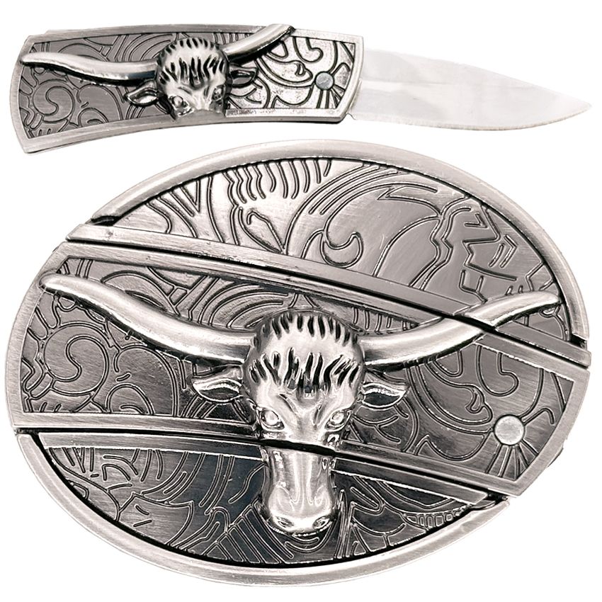 36 Pieces of Long Horns Bull Knife Belt Buckle
