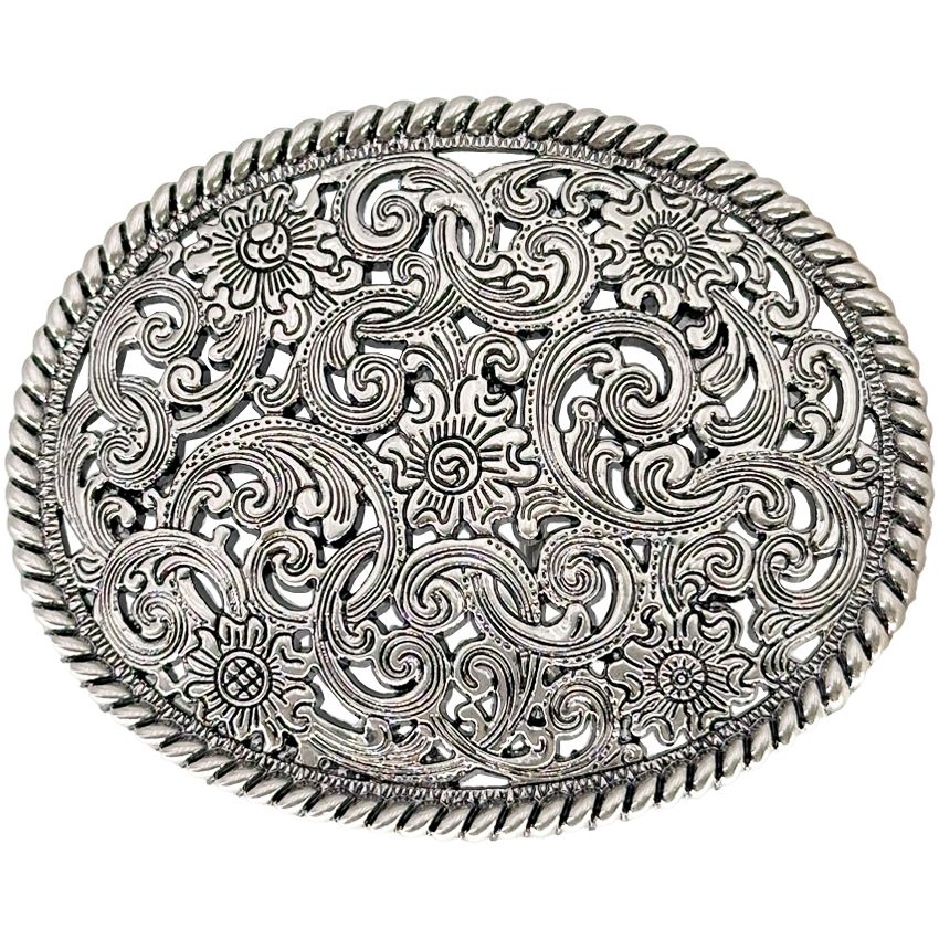 36 Pieces of Floral Western Belt Buckle