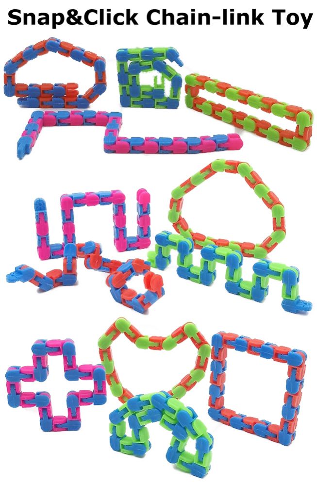 36 pieces of Snap Click Chain Link Toy