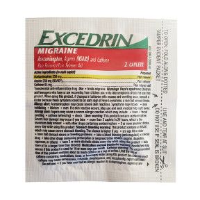 30 pieces of Excedrin Migraine
