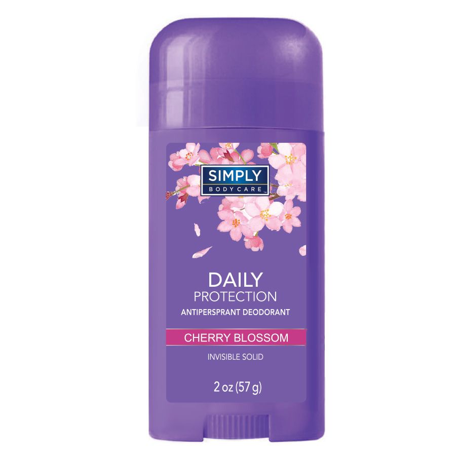 24 Pieces of Simply Bodycare Antiperspirant Deodorant 2 Oz Cherry Blossom