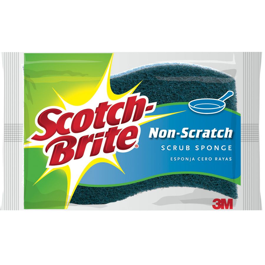 12 pieces of Scotch Brite Scrub Sponge 1 Pk NoN-Scratch