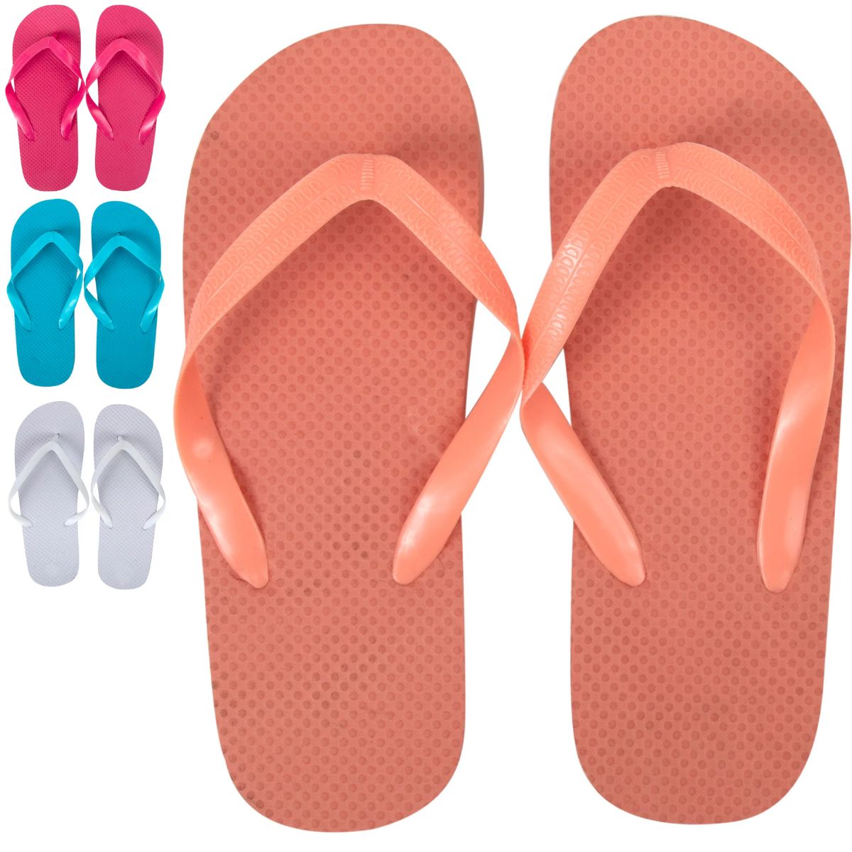 50 Pieces of Women's Flip Flops 4 Color Assortment