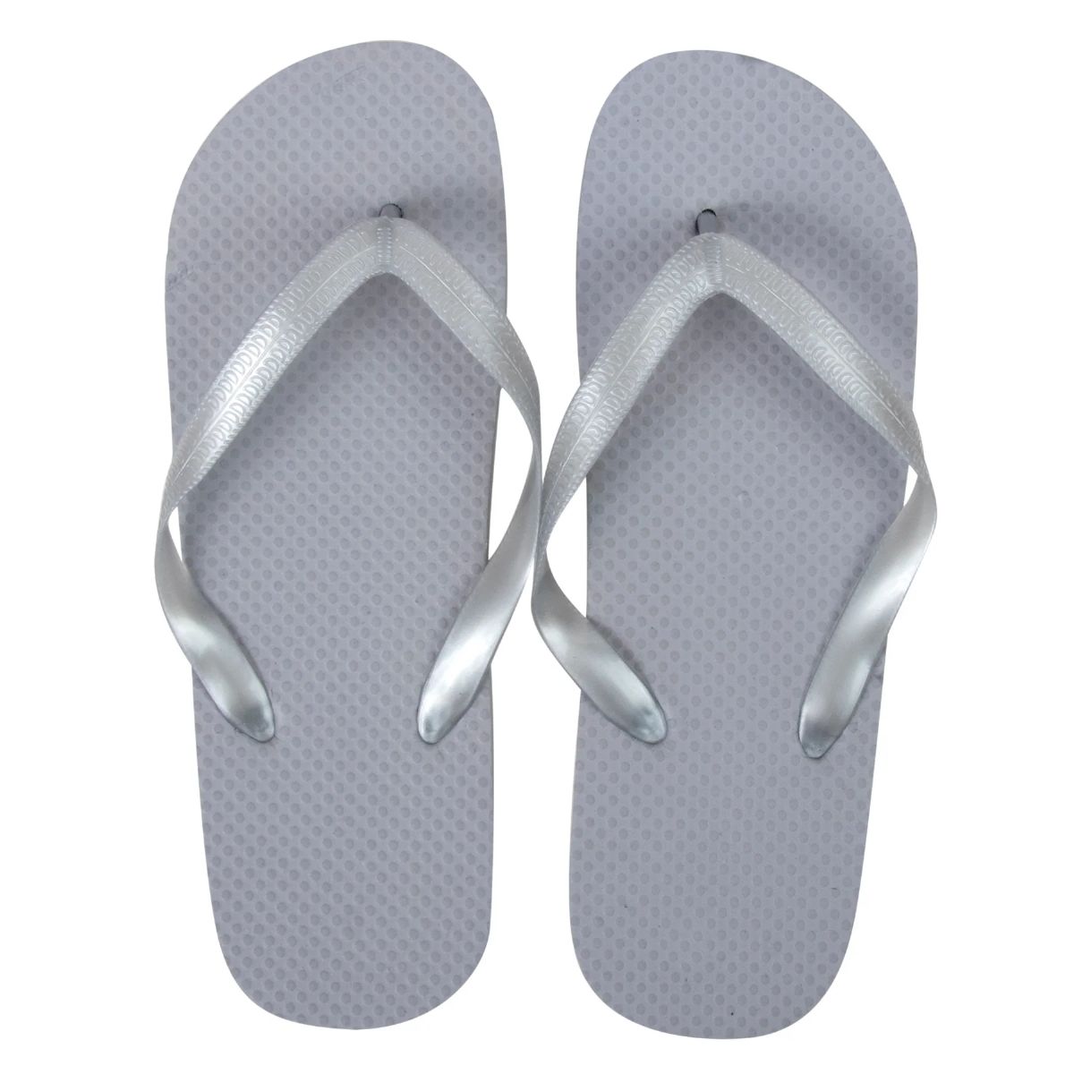 50 Pieces of Women's Flip Flops Silver