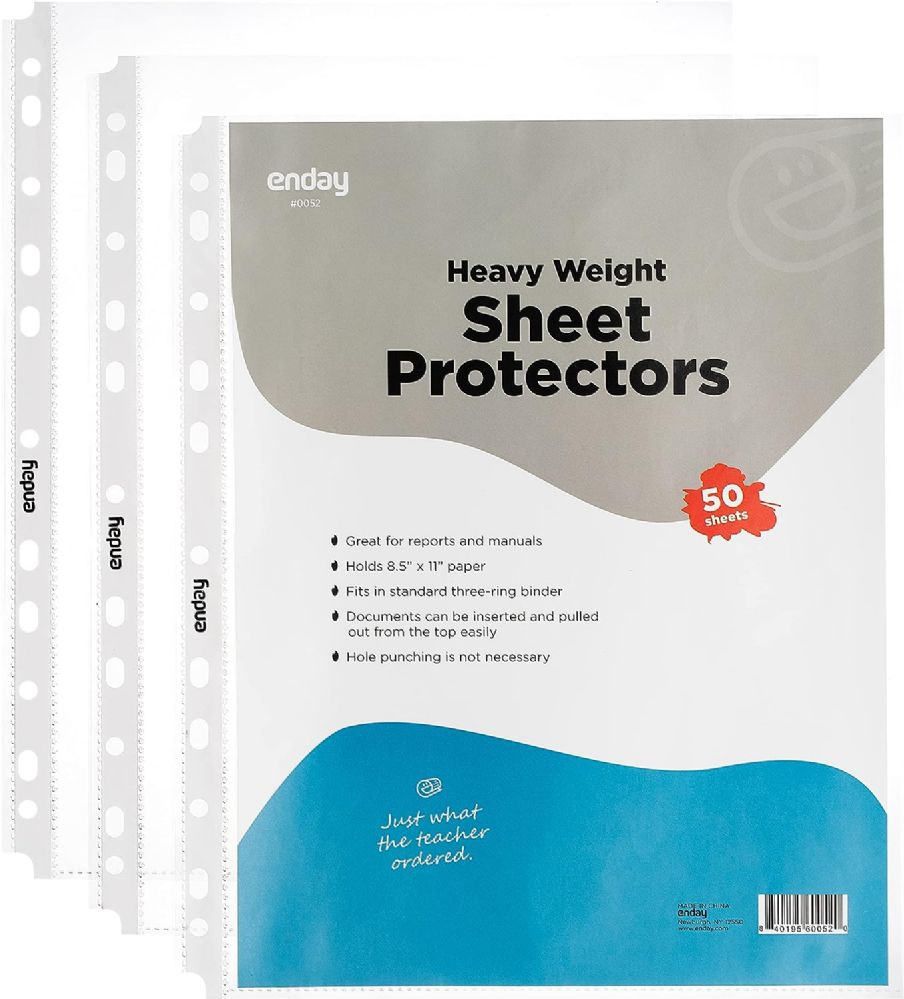 24 pieces Heavy Weight Sheet Protectors (100/pack) - Book Covers