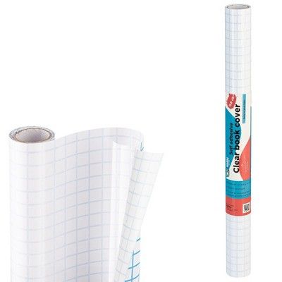 48 pieces of 17.5" - 3 Yard Clear Self Adhesive Book Cover