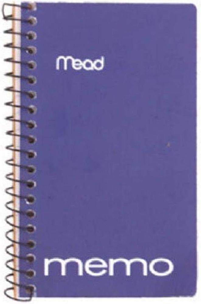 72 pieces of Memo Book Poly Cover Side Bound Spiral 4" X 6" 70 Ct., Purple