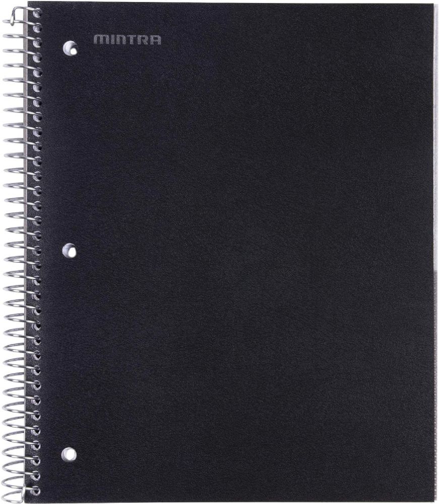 36 pieces of Spiral Notebook 1-Subject W/r 70 Ct., Black