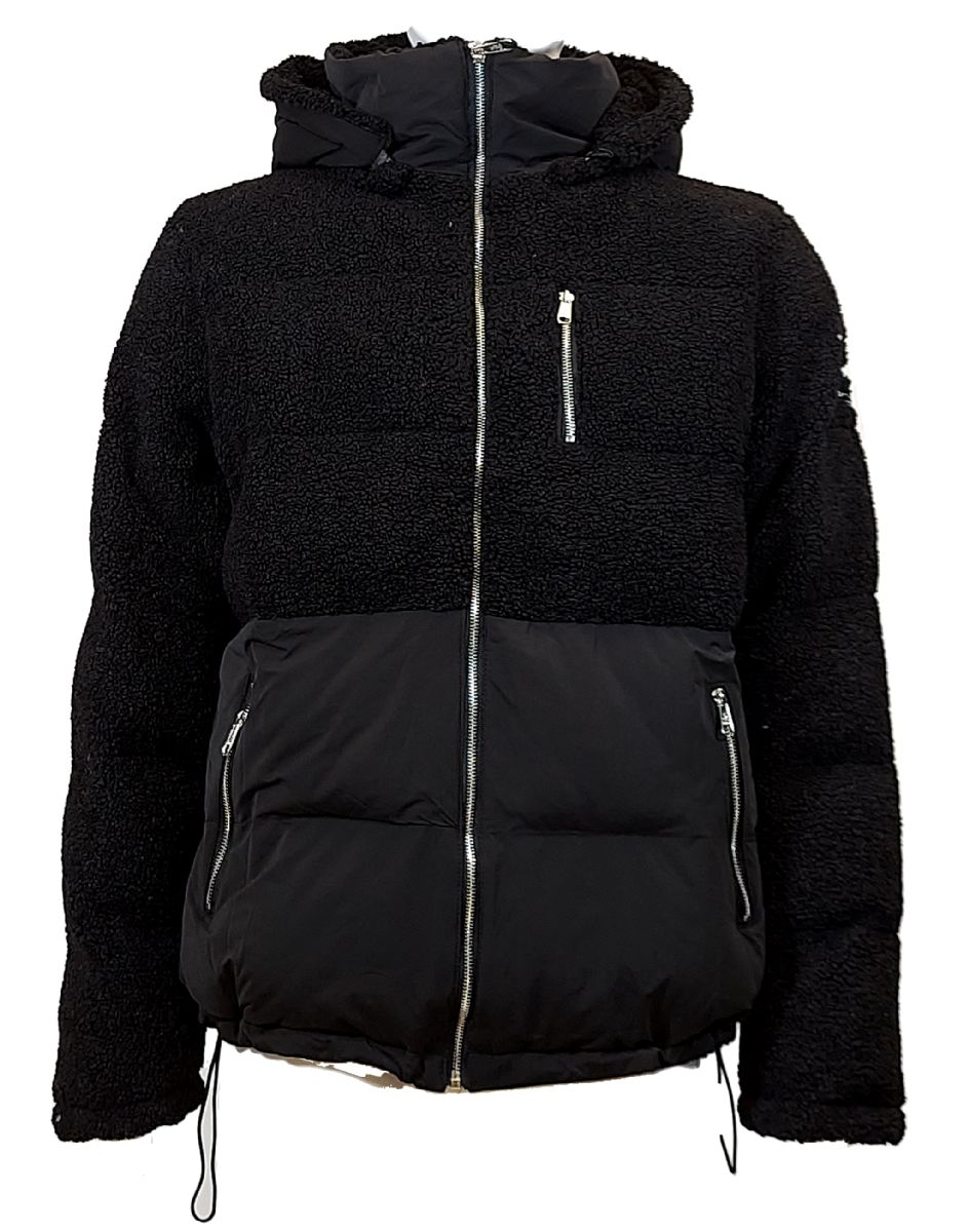 12 Pieces of Women Poly Filled Mixed Media Jacket