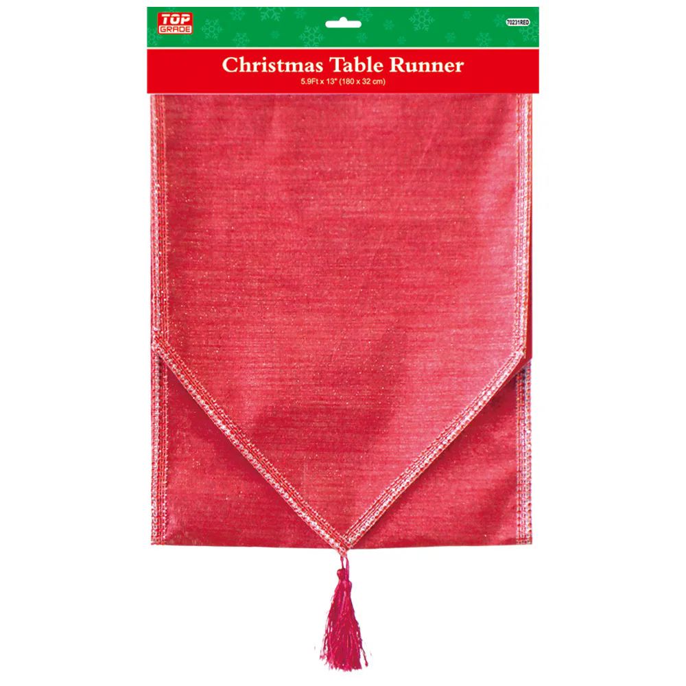 12 Pieces of Table Runner Red 71x13"