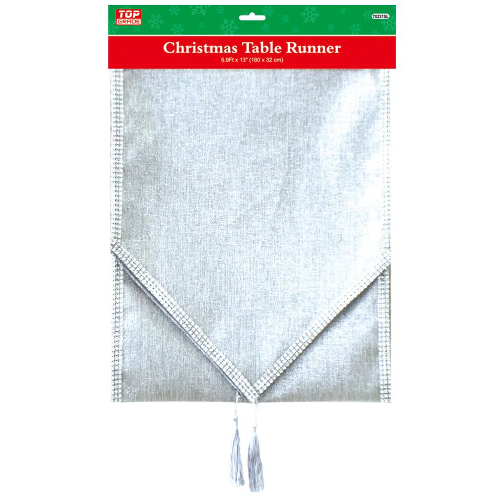 12 Pieces of Table Runner Silv 71x13"