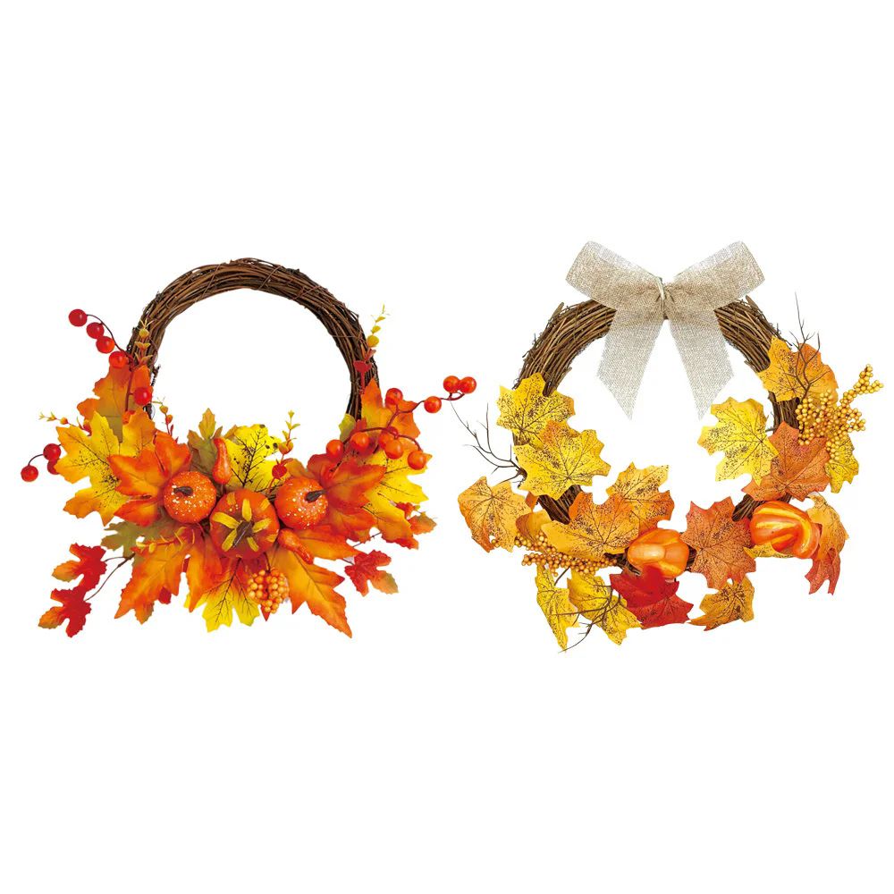 12 Pieces of Thanksgiving Wreath 12"