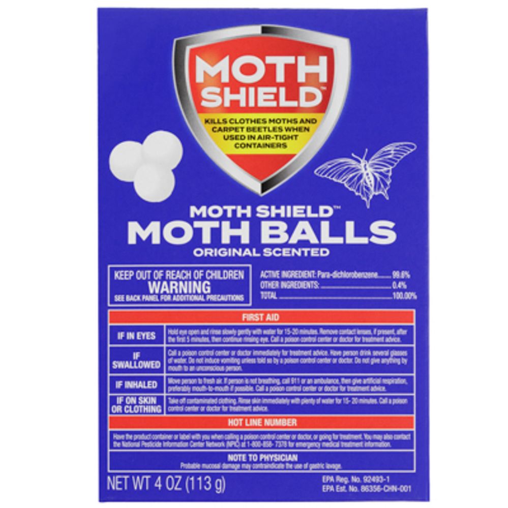 12 pieces of Moth Balls 4oz Original Moth Shield Boxed
