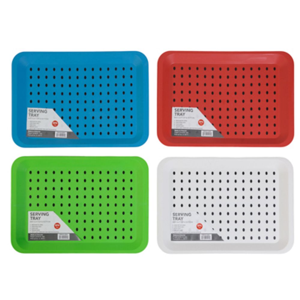 36 pieces of Tray AntI-Skid 4 Assorted Colors 10.25 Inch X 15 Inch