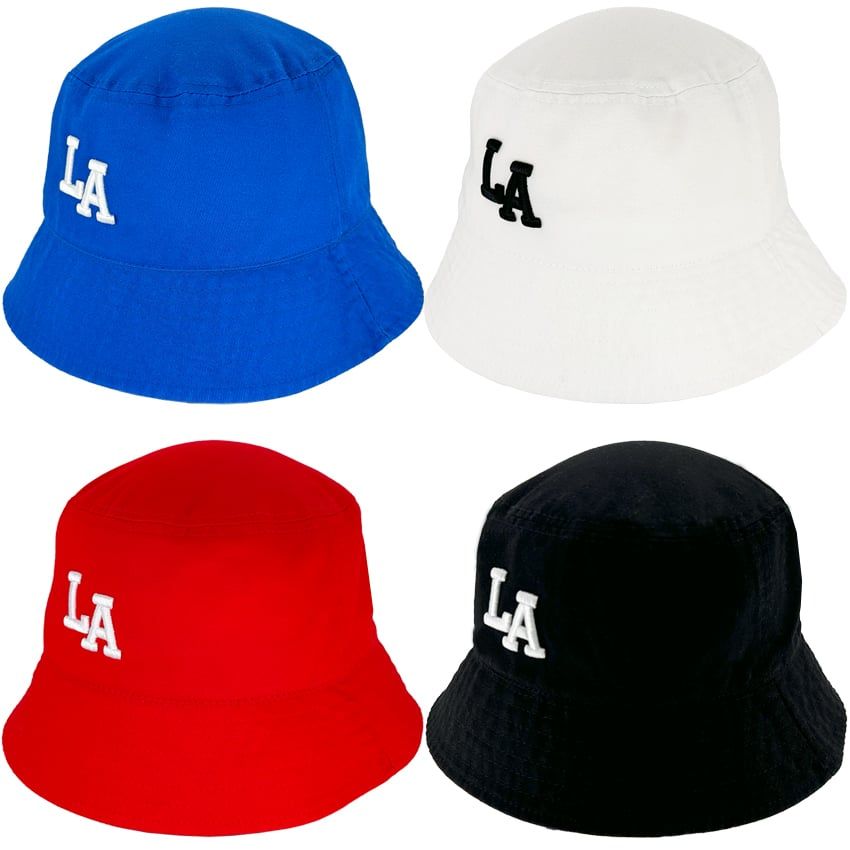 12 pieces of LA Los Angeles Bucket Hat - Mixed Colors
