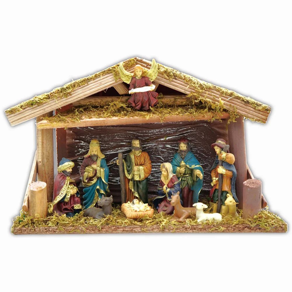 16 Pieces Led Religious Nativity Set - LED Party Supplies - at