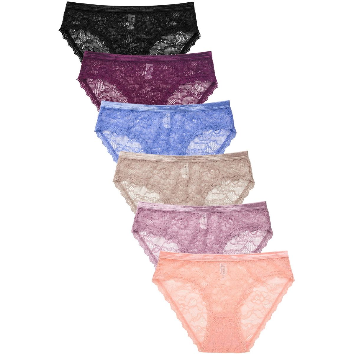432 Pieces of Mamia Ladies Lace Bikini Panties Assorted Sizes S-xl