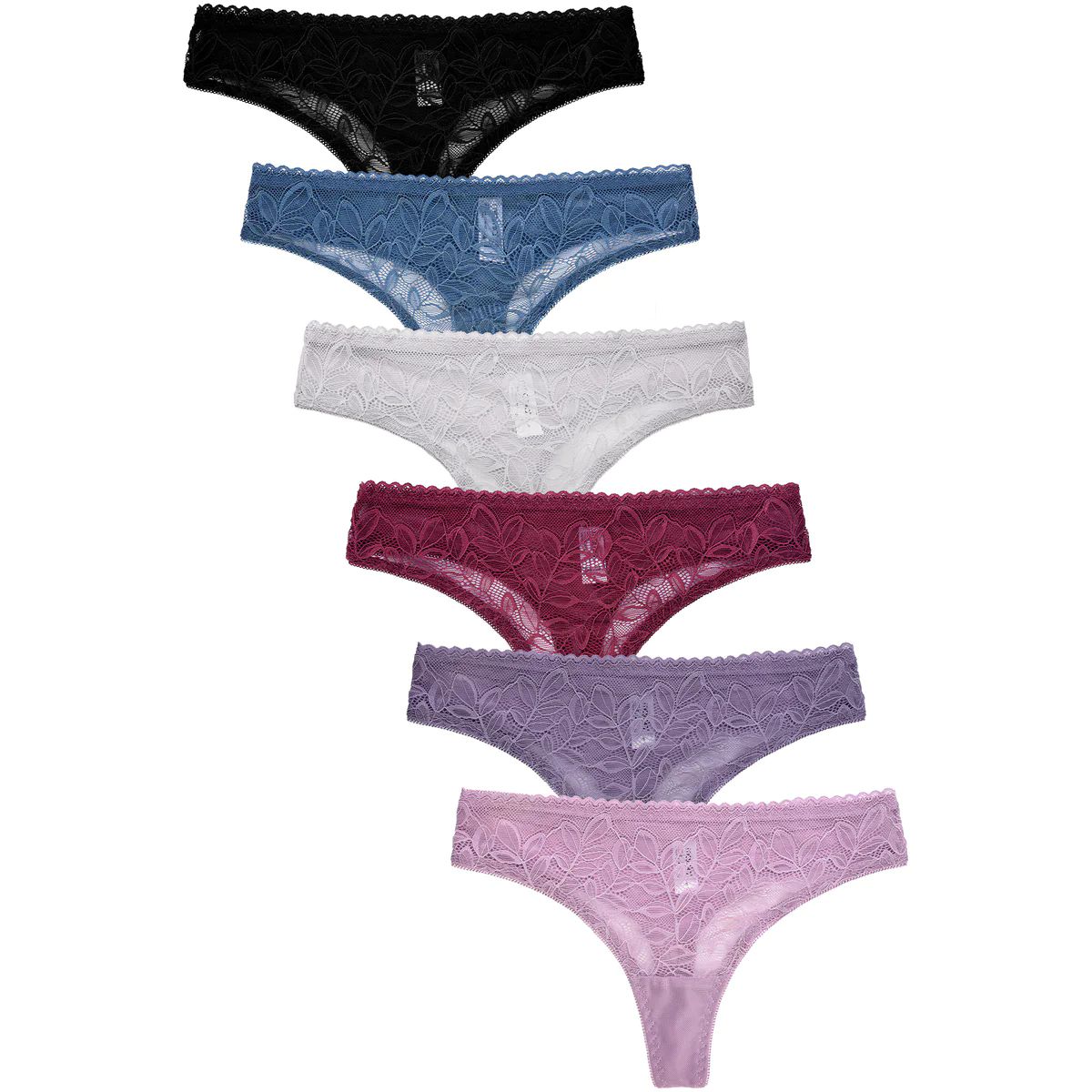 6 Wholesale Yacht & Smith Womens White Underwear, Panties In Bulk, 95%  Cotton - Size 2xl - at 