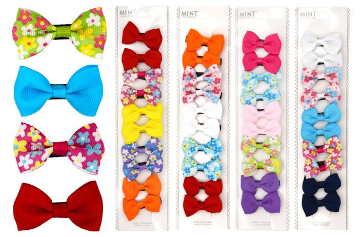 24 PC Colorful Hair Ties Wholesale