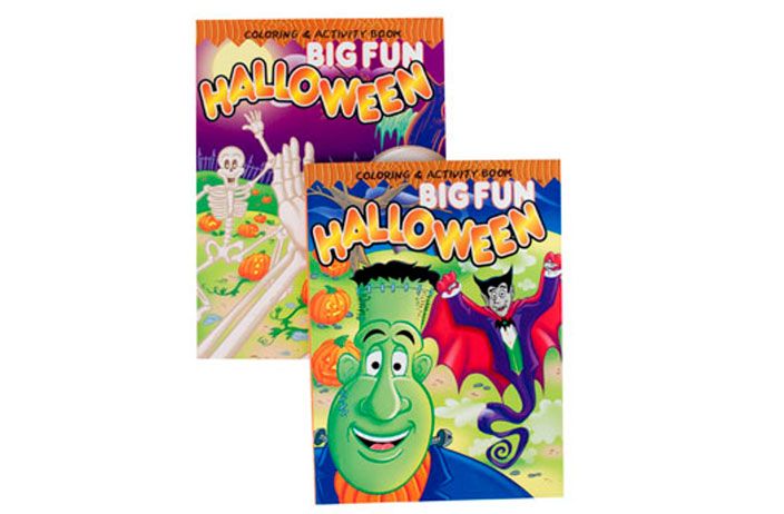 24 Pieces of Halloween Activity Coloring Book