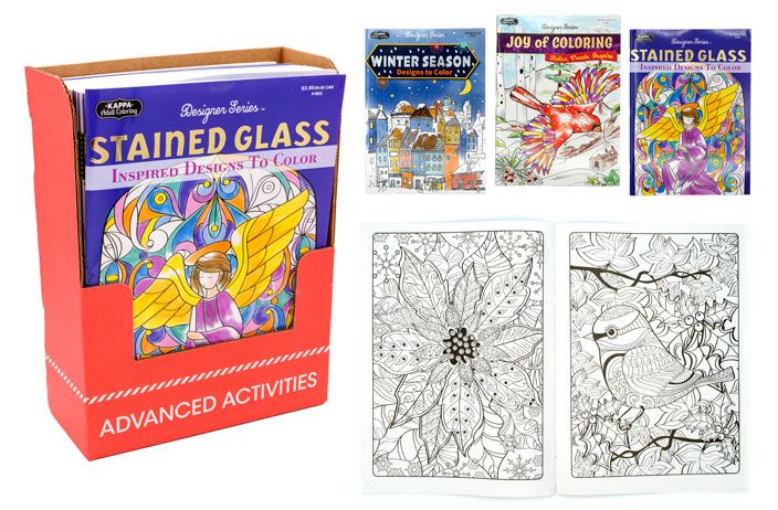 48 Pieces of Adult Coloring Book (winter/holiday)