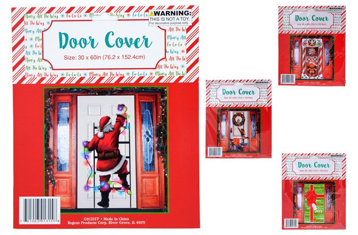 24 Pieces of Christmas Assorted Door Cover