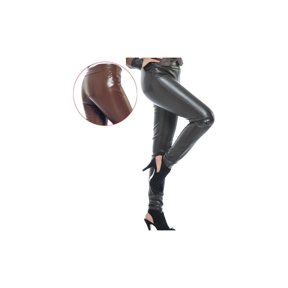 12 Pieces of Faux Leather Legging