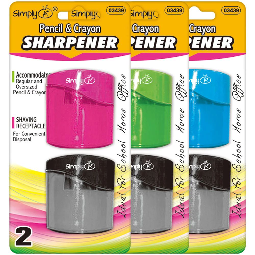 144 Packs of 2 Piece Dual Sharpener