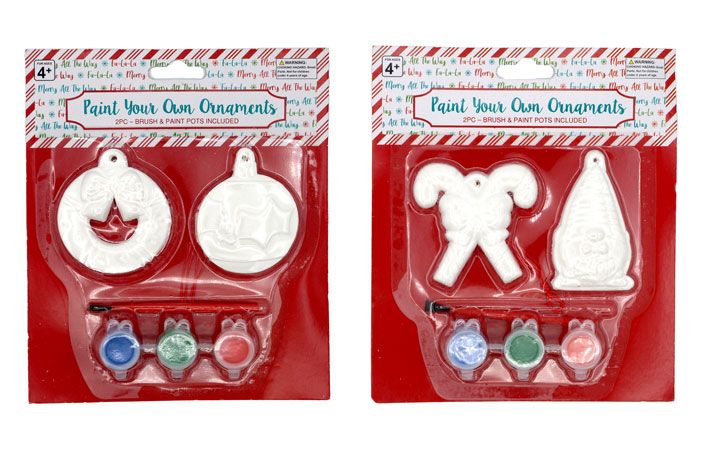 18 Pieces of Christmas Ornament Paint Craft Kit