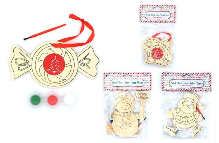 18 Pieces of Christmas Ornament Paint Craft Kit