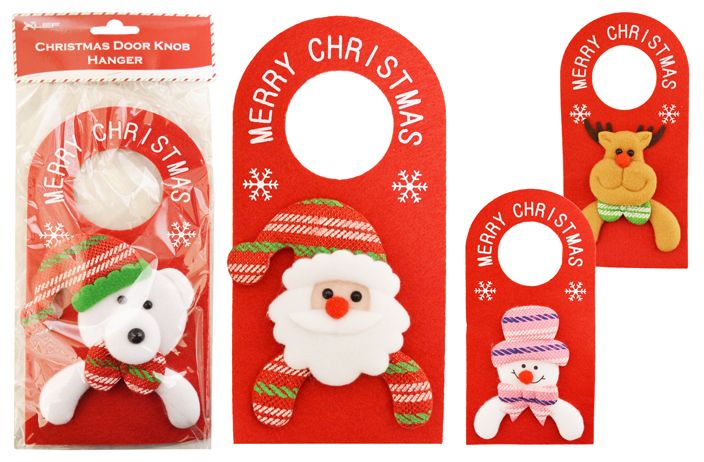 24 Pieces of Christmas Felt Door Knob Hanger