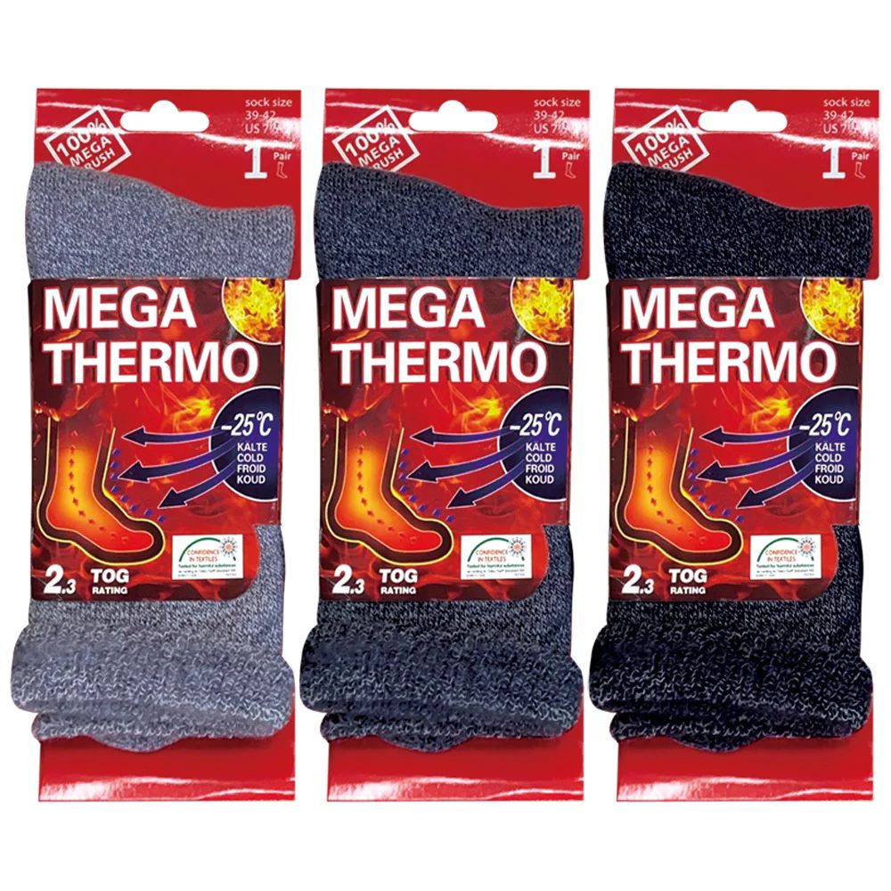 12 Pieces of Men's Thermal Winter Sock