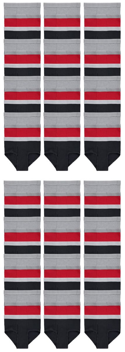 108 Wholesale Boys Cotton Underwear Briefs In Assorted Colors, Size Medium