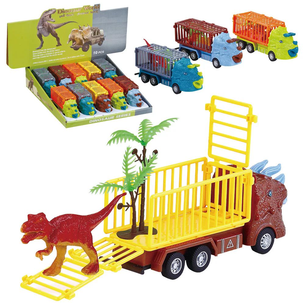 24 Pieces of Pull Back Dinosaur Truck