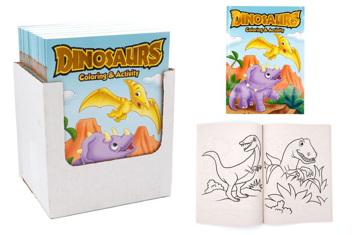 48 Pieces of Adult Coloring Book (dinosaur)