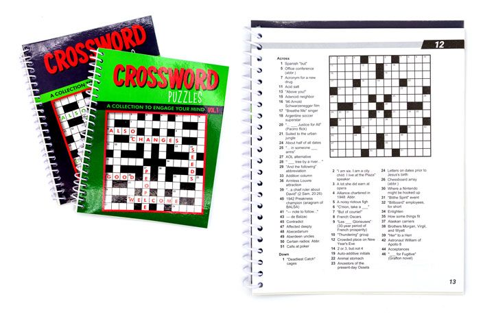 48 Pieces of Spiral Book Crossword