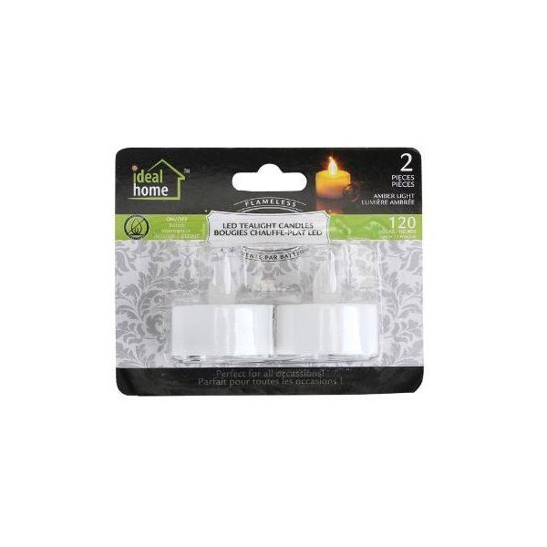 48 pieces of Ideal Home LED Tealight 2PK Amber Light