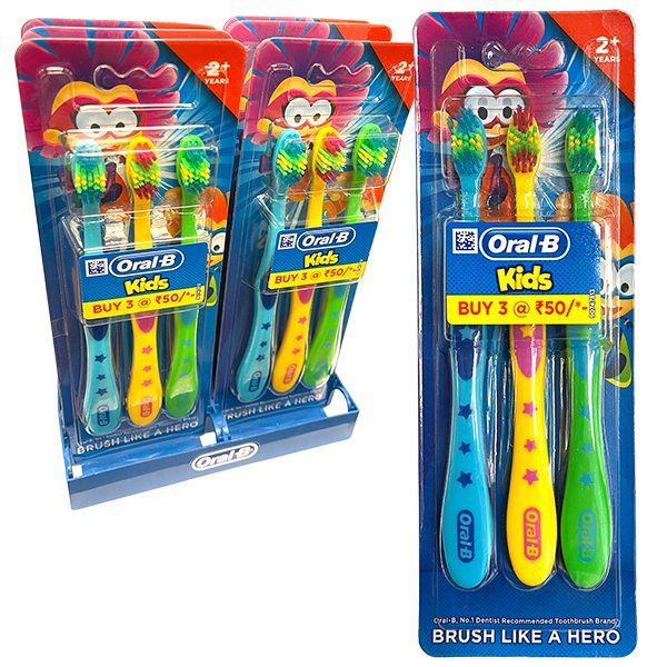 48 pieces of Oral-B Toothbrush 123 3PK Kids
