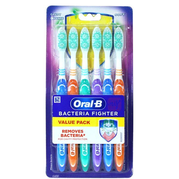 36 pieces of Oral-B Toothbrush 6PK Bacteria Fighter Soft